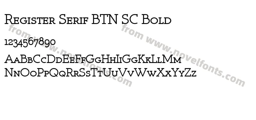 Register Serif BTN SC BoldPreview