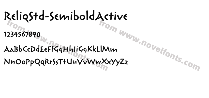 ReliqStd-SemiboldActivePreview