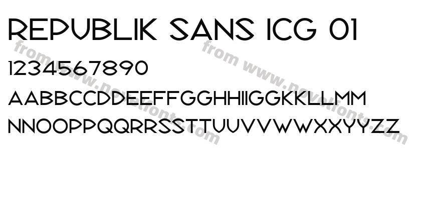 Republik Sans ICG 01Preview