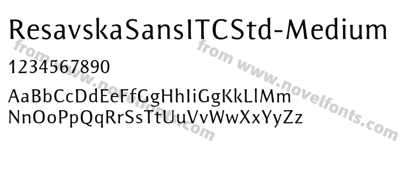 ResavskaSansITCStd-MediumPreview