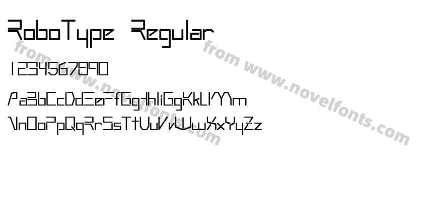 RoboType RegularPreview