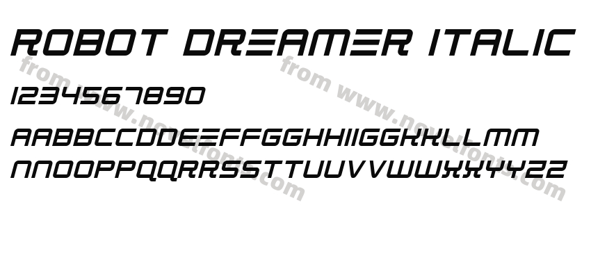 Robot Dreamer ItalicPreview