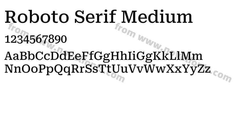 Roboto Serif MediumPreview