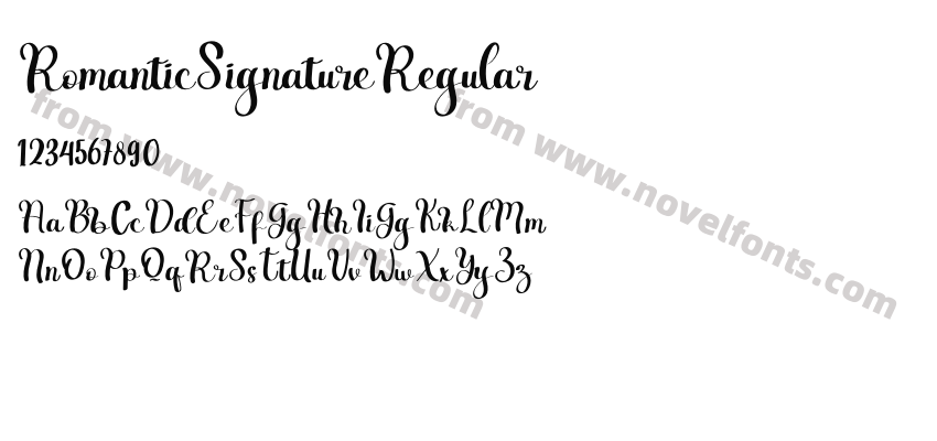 RomanticSignatureRegularPreview