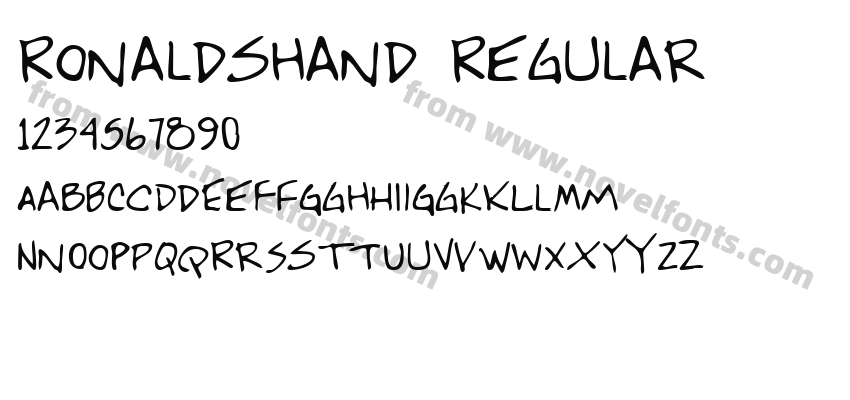 RonaldsHand RegularPreview