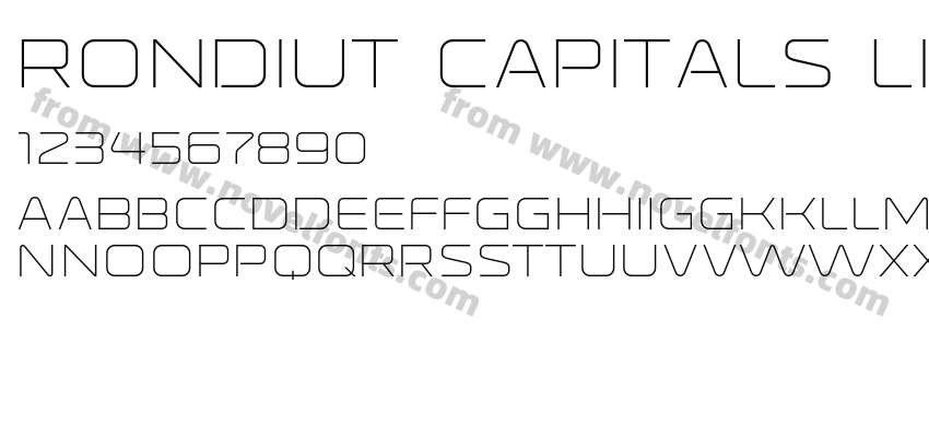 Rondiut Capitals LightPreview