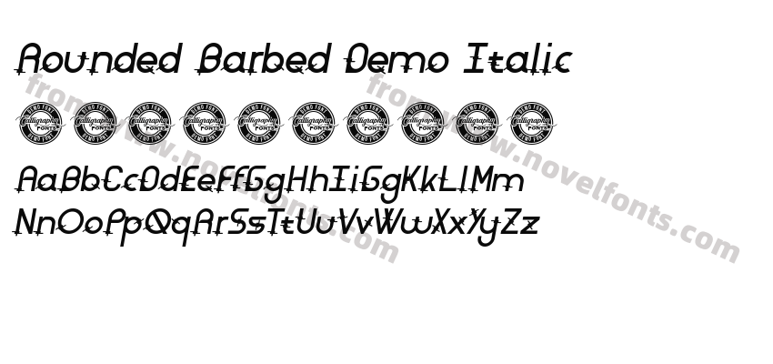 Rounded Barbed Demo ItalicPreview