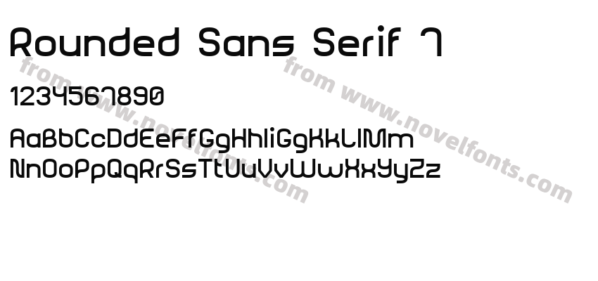 Rounded Sans Serif 7Preview