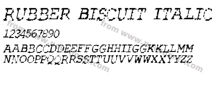 Rubber Biscuit ItalicPreview