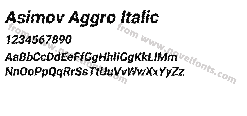 Asimov Aggro ItalicPreview