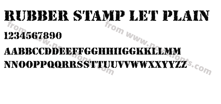 Rubber Stamp LET PlainPreview