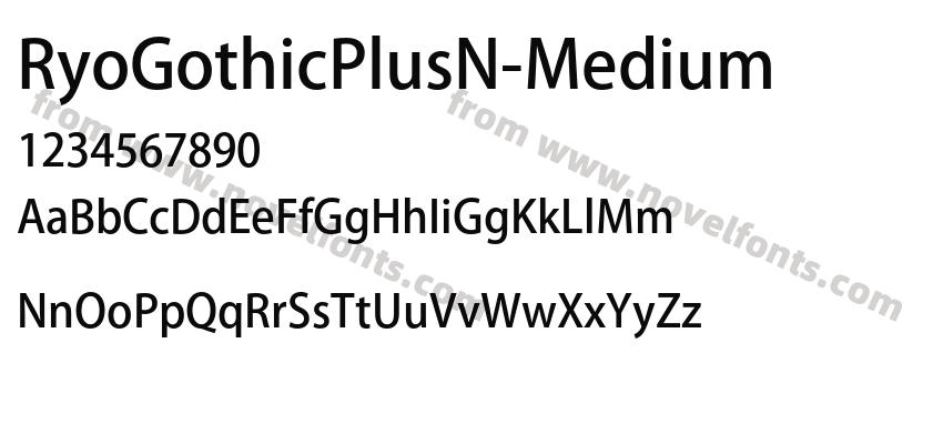 RyoGothicPlusN-MediumPreview