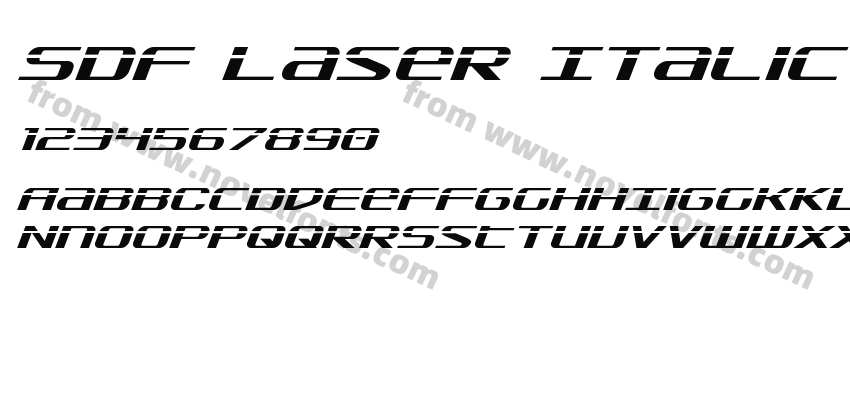 SDF Laser ItalicPreview