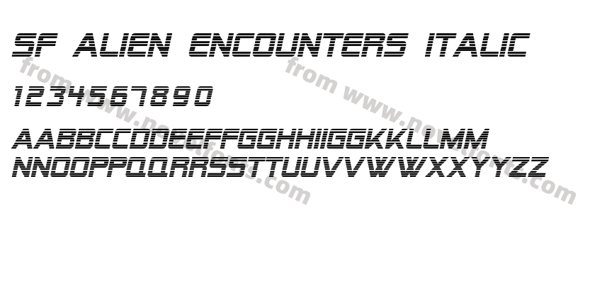 SF Alien Encounters ItalicPreview