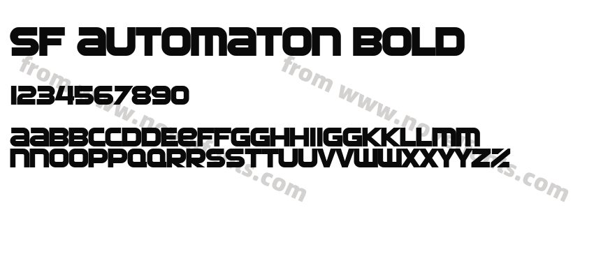 SF Automaton BoldPreview