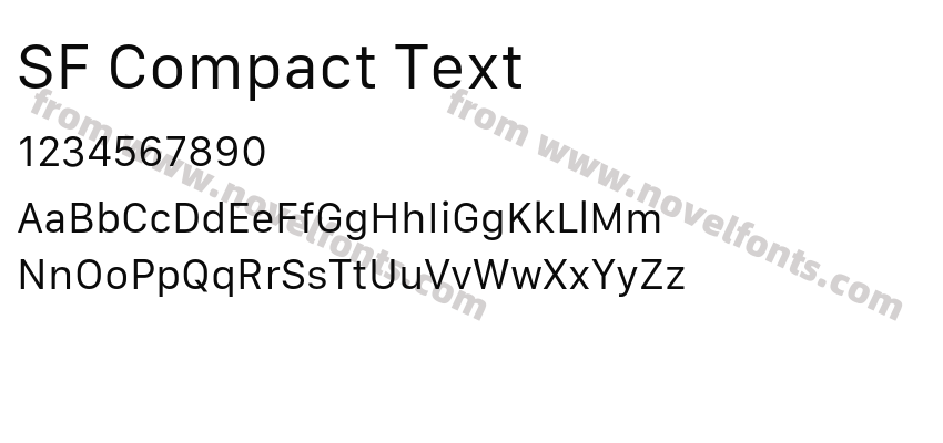 SF Compact TextPreview