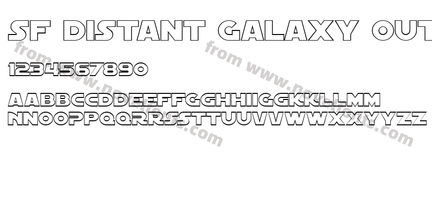 SF Distant Galaxy OutlinePreview