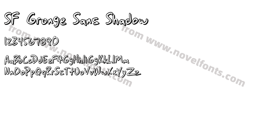 SF Grunge Sans ShadowPreview