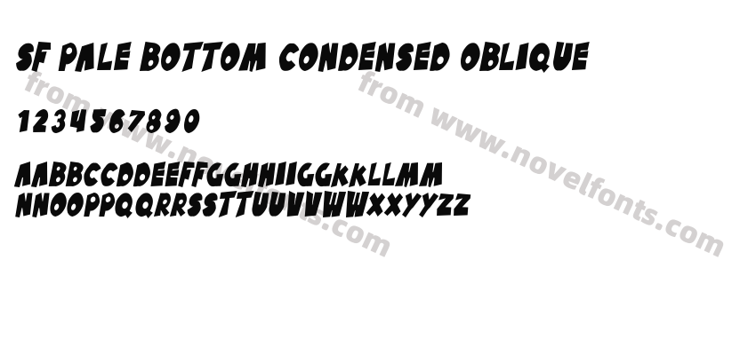 SF Pale Bottom Condensed ObliquePreview