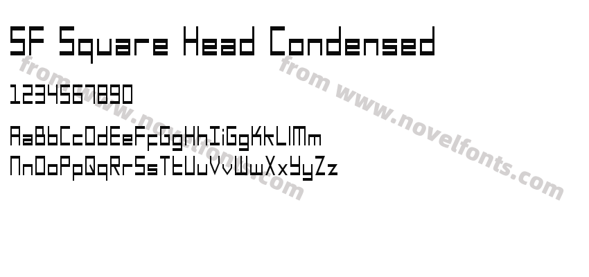 SF Square Head CondensedPreview