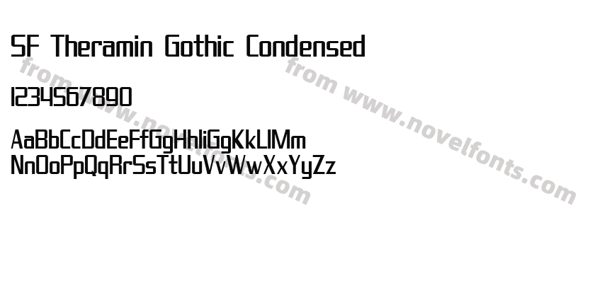 SF Theramin Gothic CondensedPreview