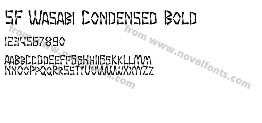 SF Wasabi Condensed BoldPreview