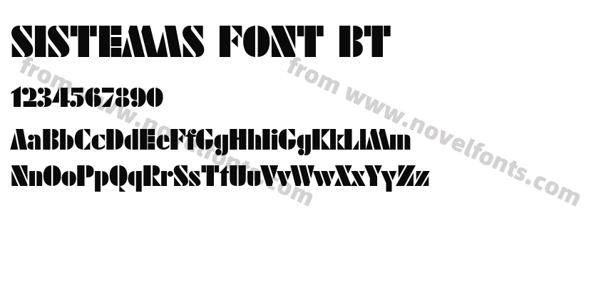 SISTEMAS FONT BTPreview