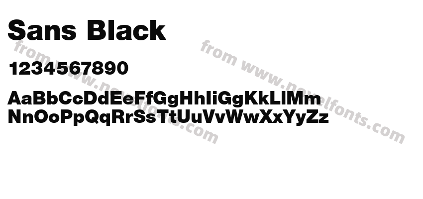 Sans BlackPreview