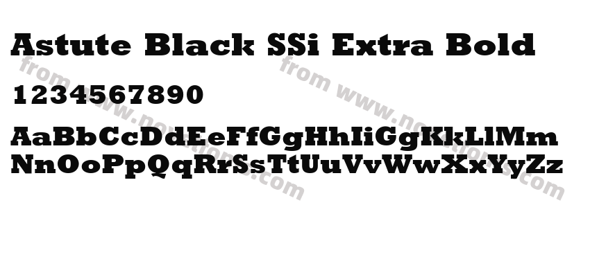 Astute Black SSi Extra BoldPreview