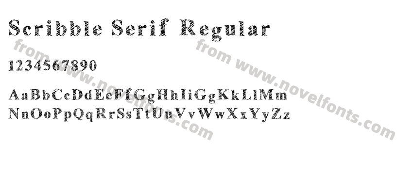 Scribble Serif RegularPreview