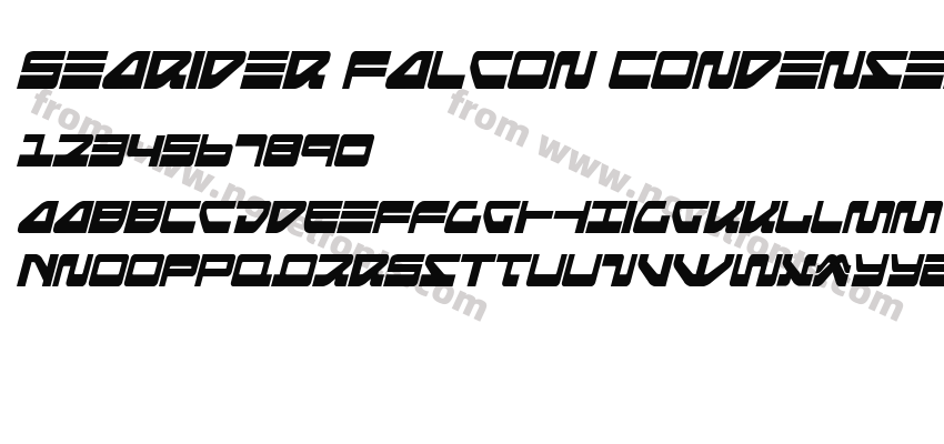 Searider Falcon Condensed ItalicPreview