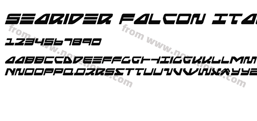 Searider Falcon ItalicPreview