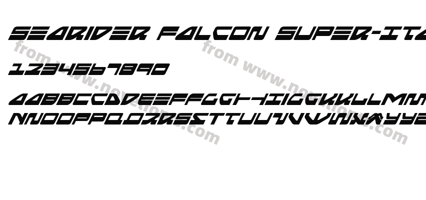 Searider Falcon Super-ItalicPreview