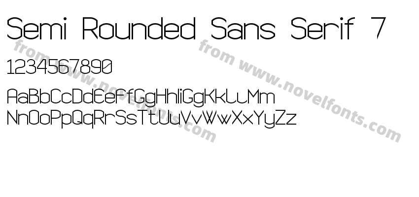 Semi Rounded Sans Serif 7Preview