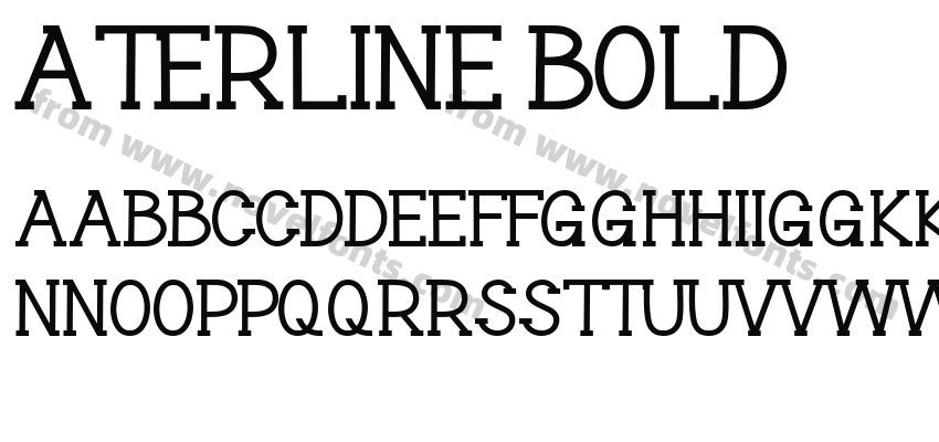 Aterline BoldPreview