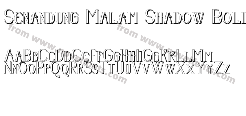 Senandung Malam Shadow BoldPreview