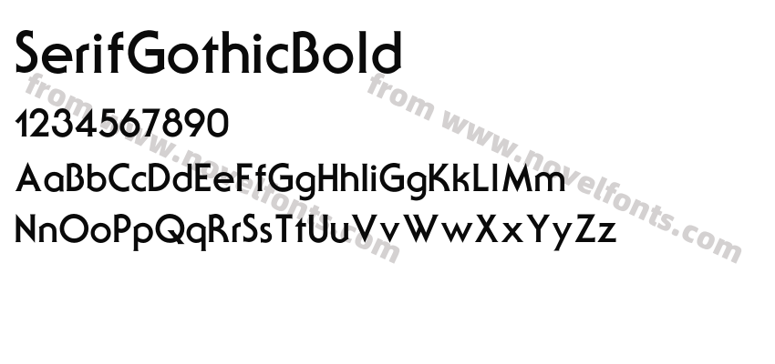 SerifGothicBoldPreview