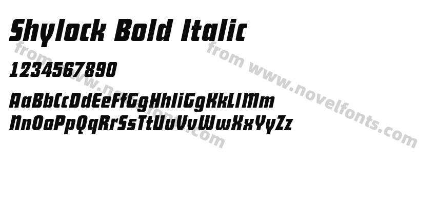 Shylock Bold ItalicPreview