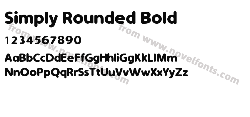 Simply Rounded BoldPreview