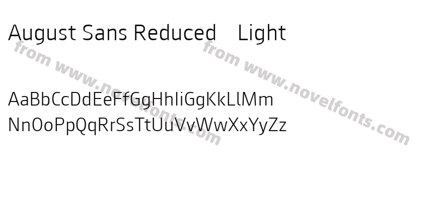 August Sans Reduced 45 LightPreview