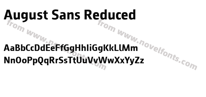 August Sans ReducedPreview