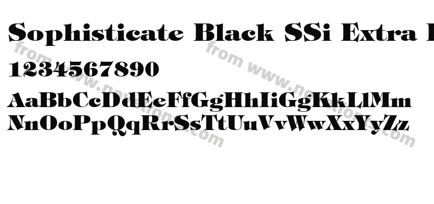 Sophisticate Black SSi Extra BoldPreview