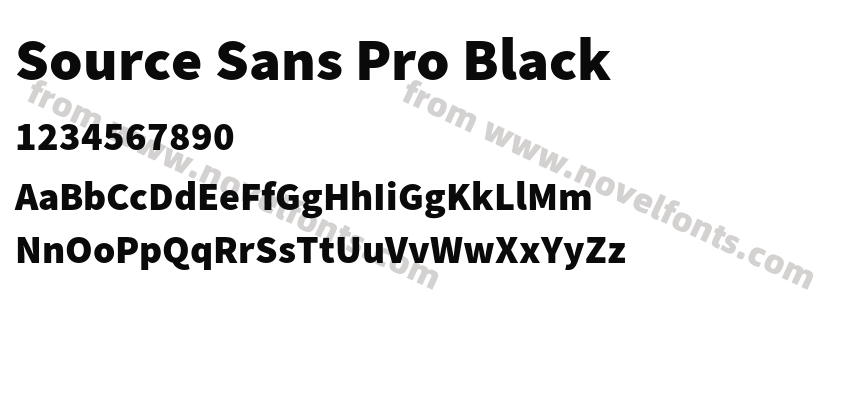 Source Sans Pro BlackPreview