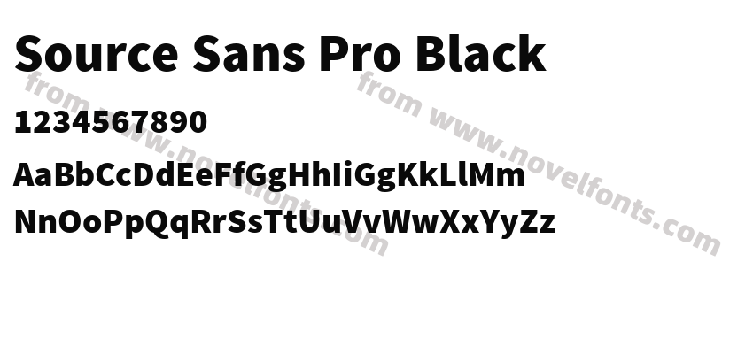 Source Sans Pro BlackPreview