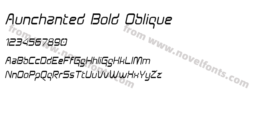 Aunchanted Bold ObliquePreview