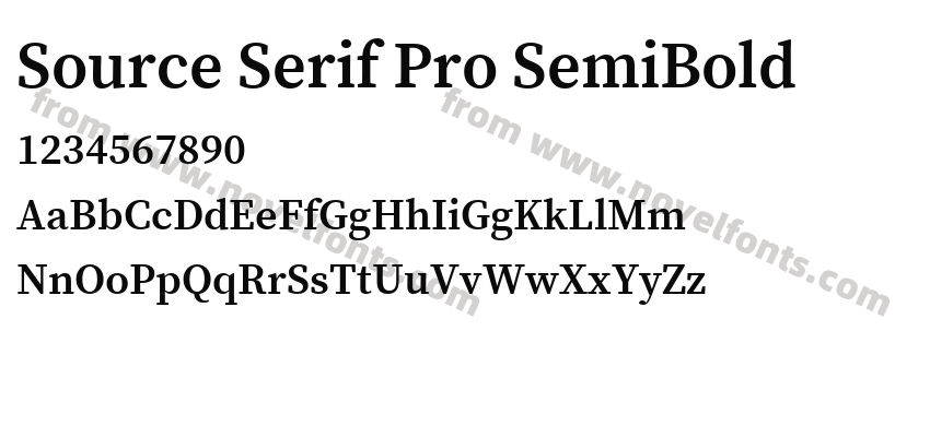 Source Serif Pro SemiBoldPreview