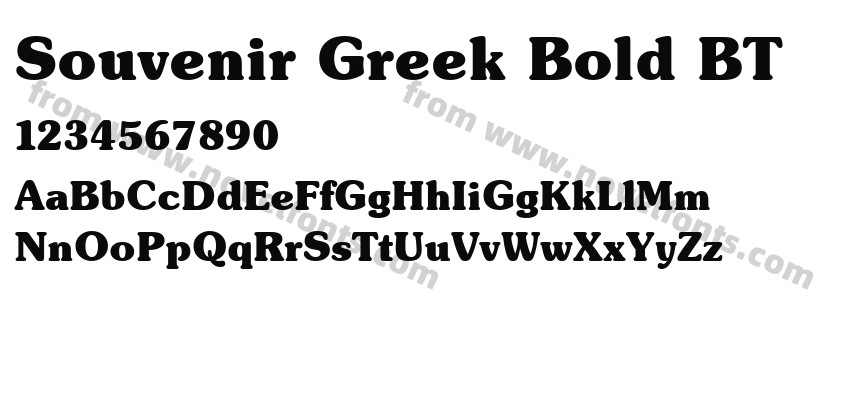 Souvenir Greek Bold BTPreview