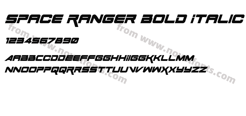 Space Ranger Bold ItalicPreview