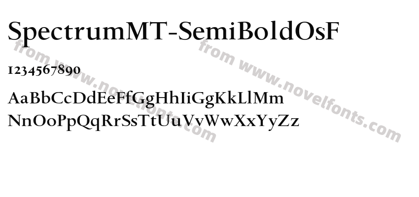 SpectrumMT Semibold OsFPreview