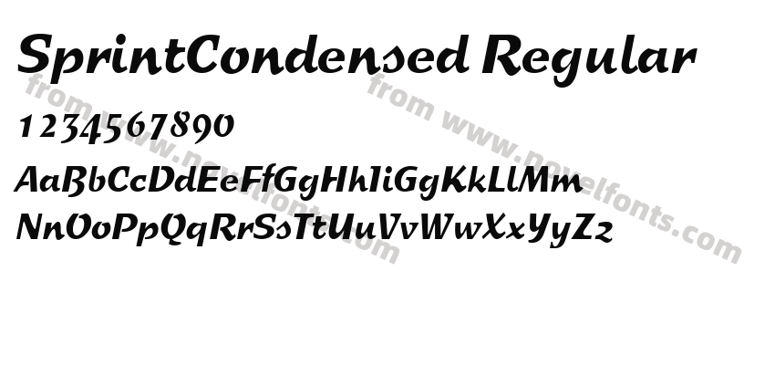 SprintCondensed RegularPreview